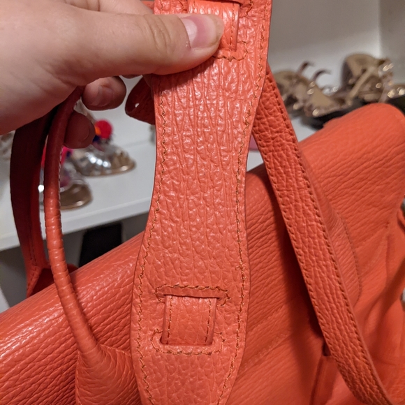 PHILLIP LIM 3.1 Textured Calfskin Large Pashli Satchel Coral - Picture 7 of 16